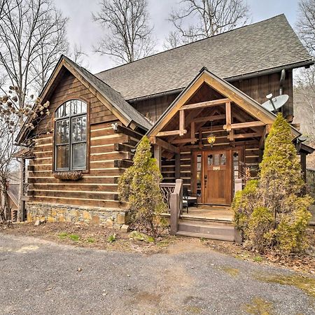 Luxury Cabin Rental In Franklin With Private Hot Tub Exterior foto