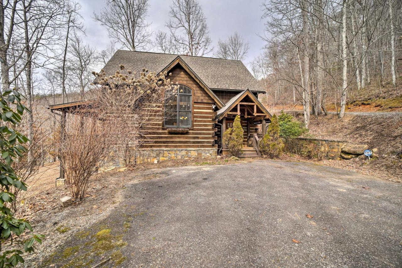 Luxury Cabin Rental In Franklin With Private Hot Tub Exterior foto