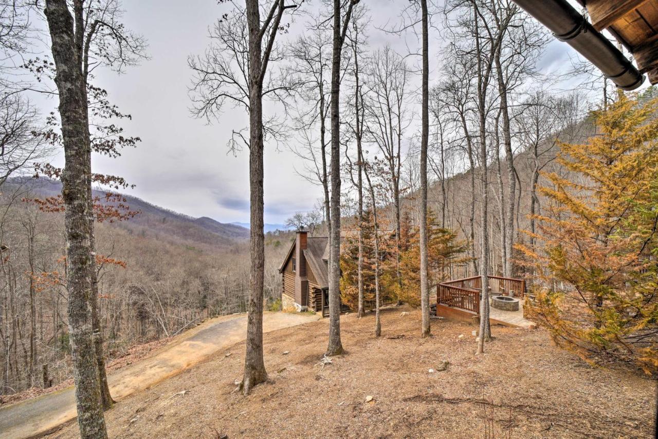 Luxury Cabin Rental In Franklin With Private Hot Tub Exterior foto